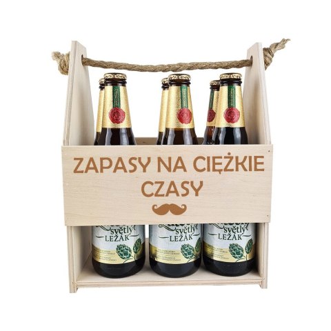 Nosidełko na piwo Zapasy Na Ciężkie Czasy Prezent na Dzień Ojca Nosidełko na piwo Zapasy Na Ciężkie Czasy Prezent na Dzień Ojca
