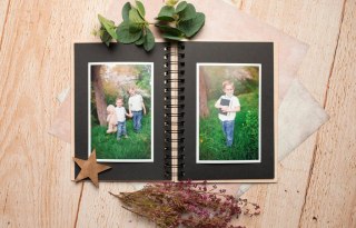 Album drewniany ślubny grawer,16x22cm piona5 KG15