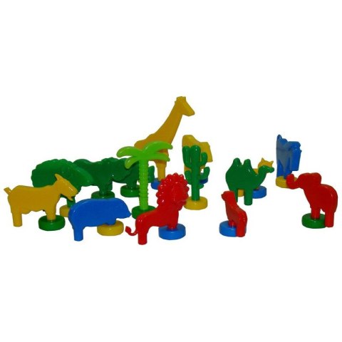 Klocki mej - kolorowe ZOO Klocki mej - kolorowe ZOO