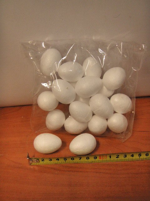 Jajko styropianowe 20szt. 4cm | 870161