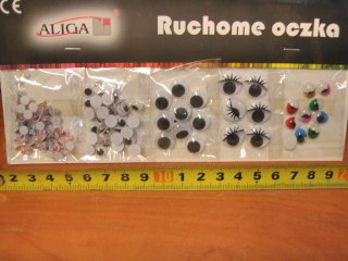 Ruchome oczka 5kpl. 64szt. na blistrze | MT-6603