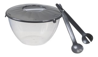 Miska do sałaty z pokrywą i sztućcami 7l | 2940