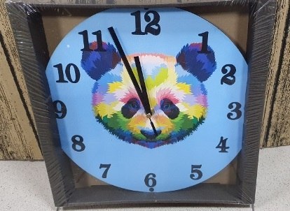 Zegar ścienny 30cm MIŚ KOLOROWY Zegar ścienny 30cm MIŚ KOLOROWY