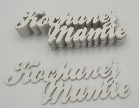 Napis Kochanej Mamie 10szt.