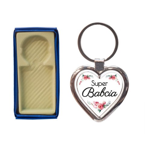 Zawieszka brelok dwustronny żelowy "Super Babcia" Zawieszka brelok dwustronny żelowy "Super Babcia"
