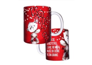 Kubek ceramiczny miś z balonami | K150