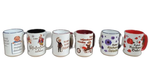 Kubek ceramiczny duży w kartoniku 450ml Babcia.. Kubek ceramiczny duży w kartoniku 450ml Babcia..