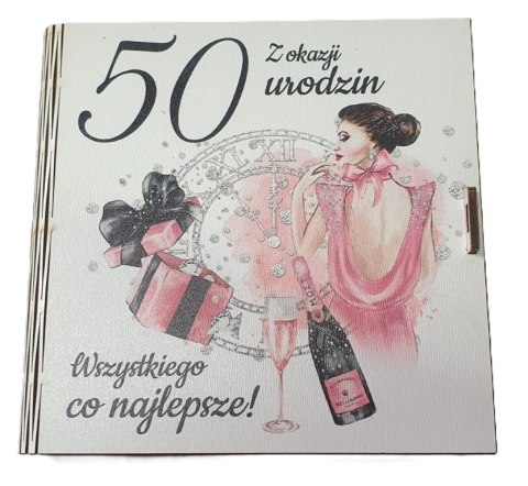 Pudełko na pieniądze 16 x 16cm kwadratowa 50-siątka kolor ELEGANT PANI 3308-EPI50 Pudełko na pieniądze 16 x 16cm kwadratowa 50-siątka kolor ELEGANT PANI 3308-EPI50