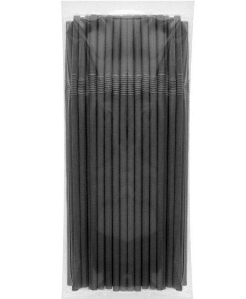 Rurki (słomki) łamane wielokrotnego użytku, czarna prosta F-5X21 RW-LCZ1 Rurki (słomki) łamane wielokrotnego użytku, czarna prosta F-5X21 RW-LCZ1
