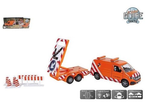 Volkswagen T6.1 (2019) służba drogowa 27,5cm ze światłem i z dźwiękiem metal Volkswagen T6.1 (2019) służba drogowa 27,5cm ze światłem i z dźwiękiem metal