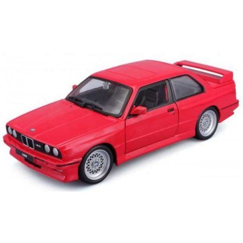 Auto metalowe BMW M3 (E30) 1988 RED 18-21100RD 1:24 Auto metalowe BMW M3 (E30) 1988 RED 18-21100RD 1:24