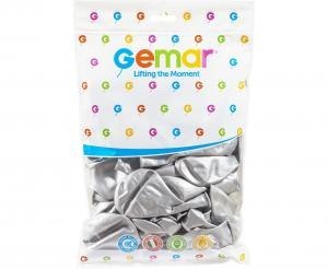 Balony shiny 13 cali - srebrne / 50 szt. GB120/89 Balony shiny 13 cali - srebrne / 50 szt. GB120/89