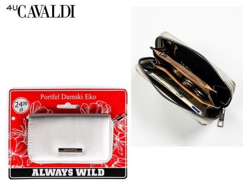 Portfel damski PU ABT-03-BL-3417 SILVER Portfel damski PU ABT-03-BL-3417 SILVER