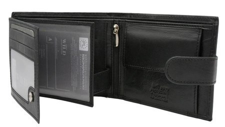 Portfel męski skórzany N992L-P-GTS Black Portfel męski skórzany N992L-P-GTS Black