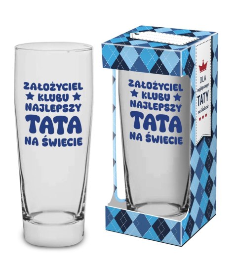 Szklanka do piwa 500ml. Założyciel klubu Szklanka do piwa 500ml. Założyciel klubu