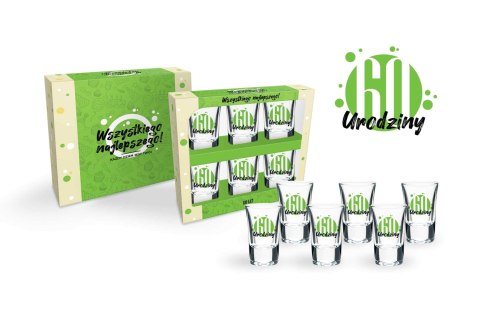 Zestaw 6 kieliszków 35ml Green - 60 Zestaw 6 kieliszków 35ml Green - 60