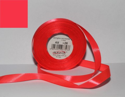 Wstążka satynowa 12mmx32m RÓŻOWA 4szt. | AX12-26 Wstążka satynowa 12mmx32m RÓŻOWA 4szt. | AX12-26
