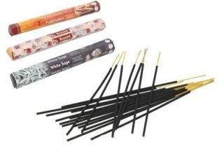 Kadzidło zapachowe Sandal, Palo Santo, White Sage 6 opakowań x 20 sztuk