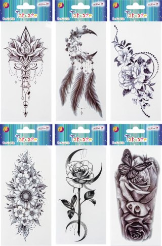 Tatuaże do ciała rozm. 9,5 x 21cm mix wzorów TAT-6768